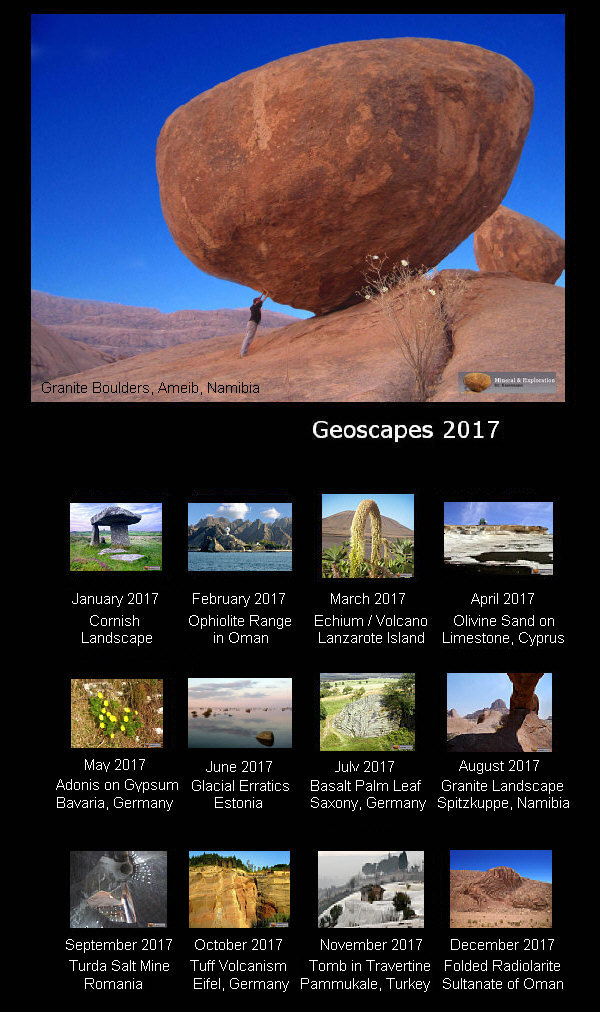 Geoscapes Desktop Calendar 2017